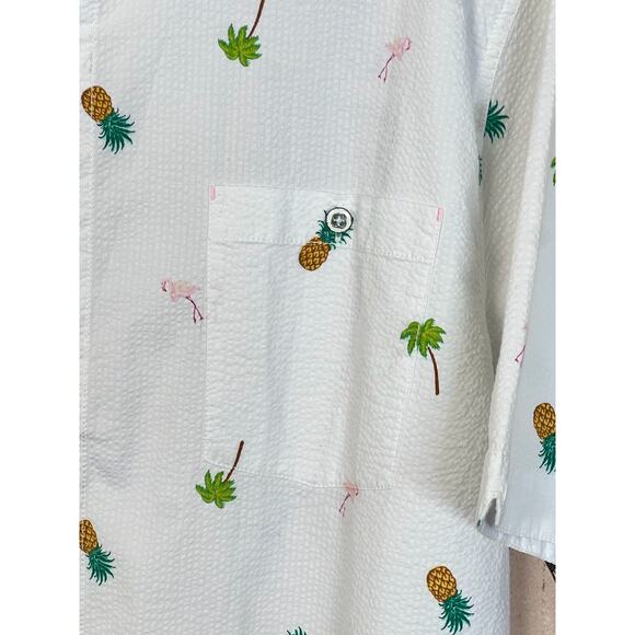 Tommy Bahama Flamingo Tango Camp Short Sleeves Shirt Size XXL Stretchy Fabric - Picture 9 of 15